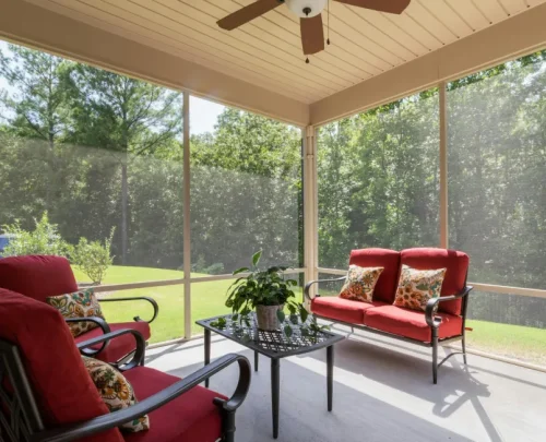 screened porch inside blythewood sc